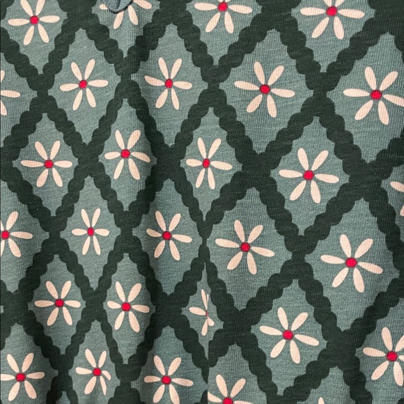 Hanna Andersson NWOT Green, Red & White printed dress holiday Christmas 🎄 - Picture 10 of 14